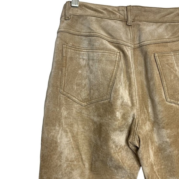 90's Jou Jou Skins 100% Suede Leather Pants SZ 7/8 - Picture 12 of 16